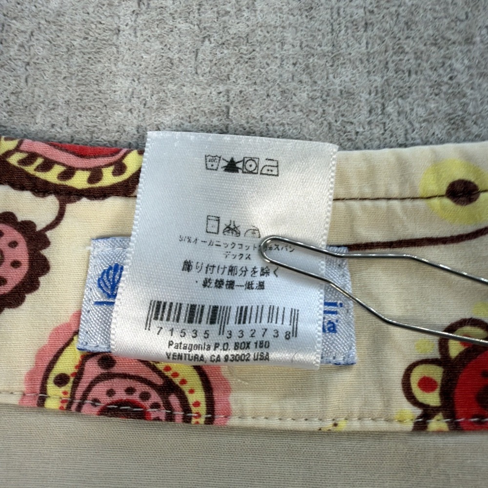 Vintage Y2K Patagonia Water Girl Organic Cotton Utility Skirt Khaki Womens 12 - Picture 6 of 11